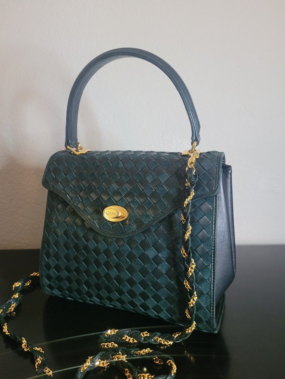 Bally top-handle woven crossbody bag - Picture 3 of 14